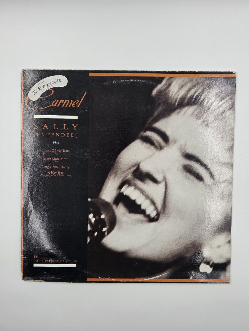 🎼Vinyl Carmel  Sally (Extended EP) Canadian Pressing, 1988 cbc Radio